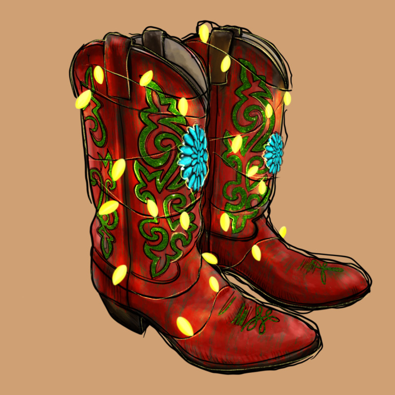 Cowboy Boots Christmas Vintage Tee by RanaPortraitStore | Teevron