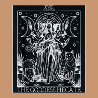 Hecate Tarot Card Triple Moon Goddess Witch Wiccan Pagan Heavyweight Hoodie | Teevron