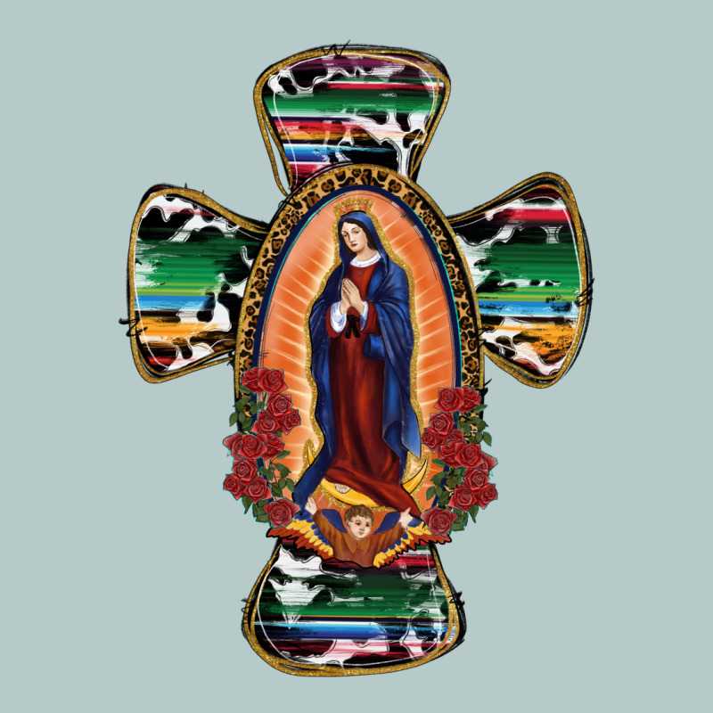 Our Lady Of Guadalupe Cross Heavy Core Tee by RanaPortraitStore | Teevron