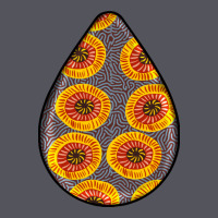 African Fabric Pattern Teardrop Earrings 5 Vintage Hoodie | Teevron