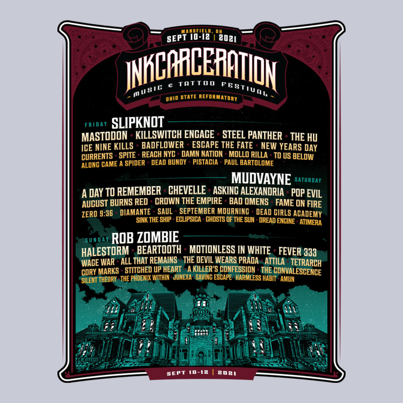 Face Mask Mansfield Ohio Inkcarceration Lineup Heavyweight Hoodie by artisFamous | Teevron