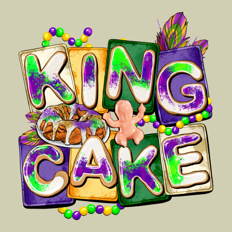 King Cake Mardi Gras Heavy Core Tee by CowGirlArtShop | Teevron
