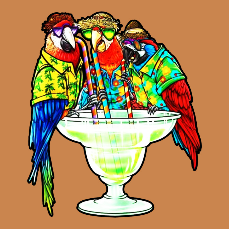 Parrots Drinking Margarita Hawaiian Heavyweight Hoodie by artisFamous | Teevron