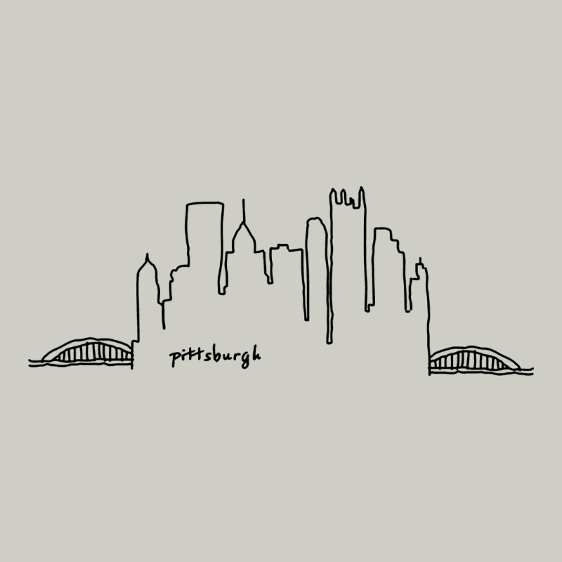 Pittsburgh Skyline City Heavyweight Hoodie by artisFamous | Teevron