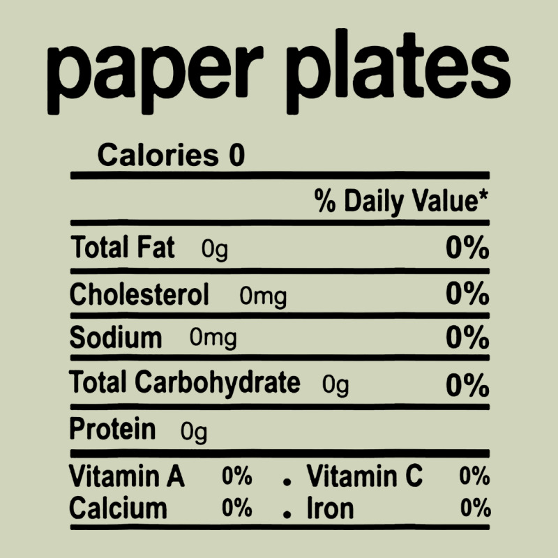 Paper Plates Nutrition Facts Funny Thanksgiving Christmas Heavyweight Hoodie by artisFamous | Teevron