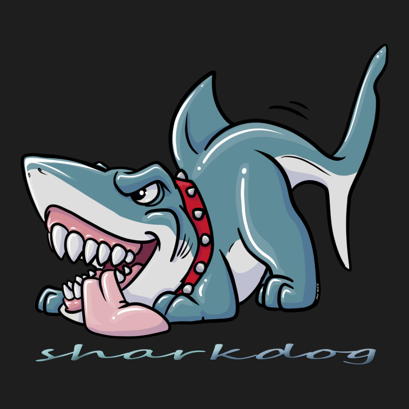 Sharkdog Sticker Heavyweight Hoodie by artisFamous | Teevron