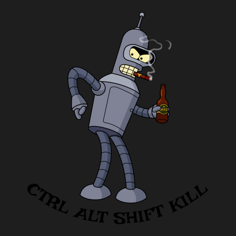 Futurama Ctrl Alt Shift Kill Bender Heavyweight Hoodie by artisFamous | Teevron