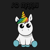 So Manly Funny Unicorn Heavyweight Hoodie | Teevron
