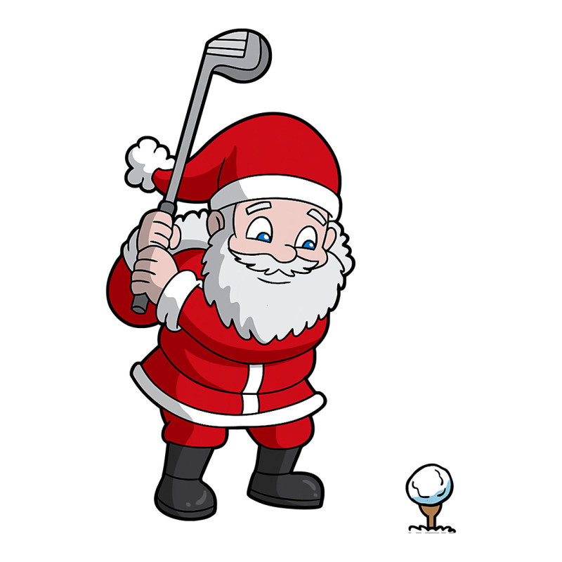 Santa Claus Golf Christmas Golfer Golfing Gift Heavyweight Hoodie by artisFamous | Teevron