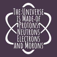 Funny Science Geek Universe Is Made Of Morons White Heavyweight Hoodie | Teevron