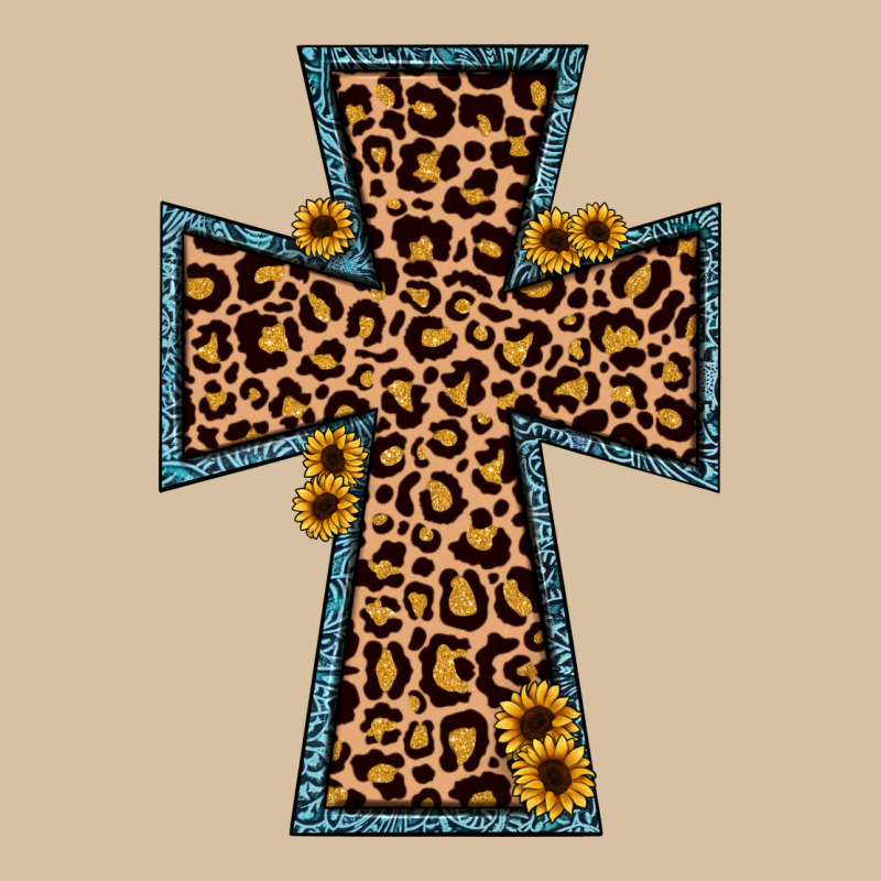 Leopard Sunflower Cross Heavyweight Hoodie by JahusDesignShop | Teevron