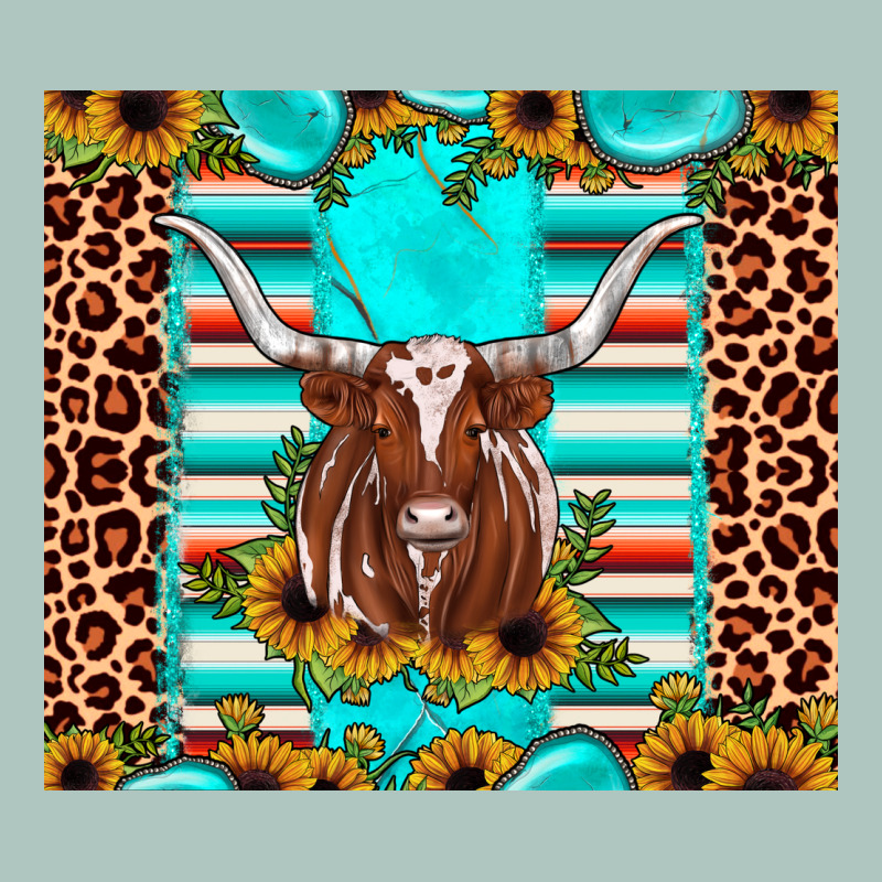 Texas Longhorn Sunflower Gemstone Premium Sweatshirt by JahusDesignShop | Teevron