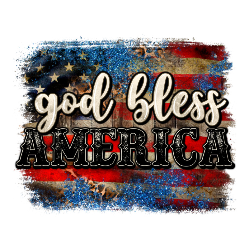 God Bless America  4th Of July Premium Tee by CowGirlArtShop | Teevron