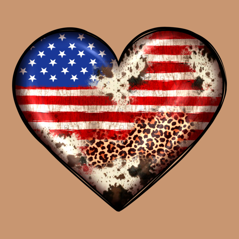 Western Usa Flag Heart Heavyweight Hoodie by JahusDesignShop | Teevron