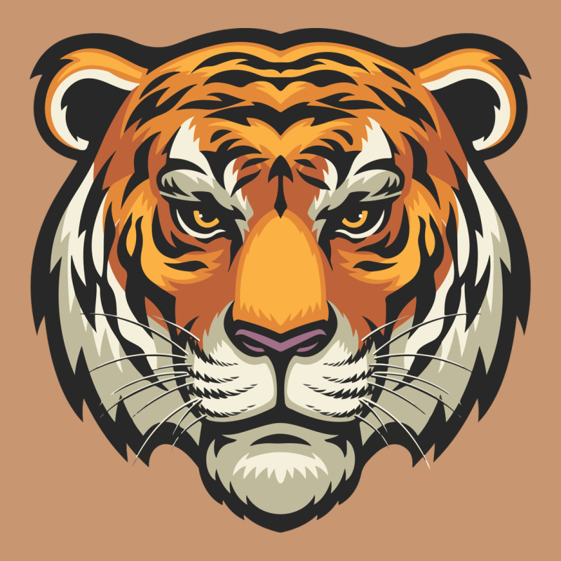Tiger Vector Face Heavyweight Hoodie by artisFamous | Teevron