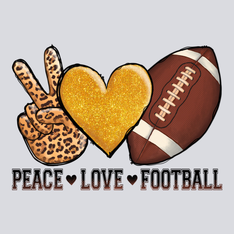 Peace Love Football Zipper Hoodie by AdoDesignShop | Teevron