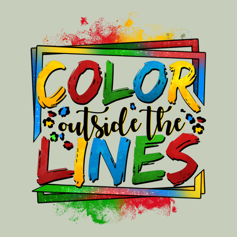 Color Outside The Lines Autism Ladies Tee by OliviaCreatesArt | Teevron