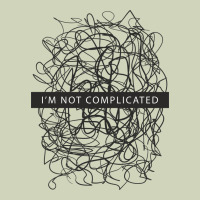ı'm Not Complicated Heavyweight Hoodie | Teevron