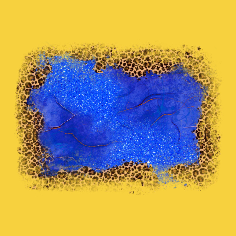 Gemstone Blue Leopard Background Premium Sweatshirt by JahusDesignShop | Teevron