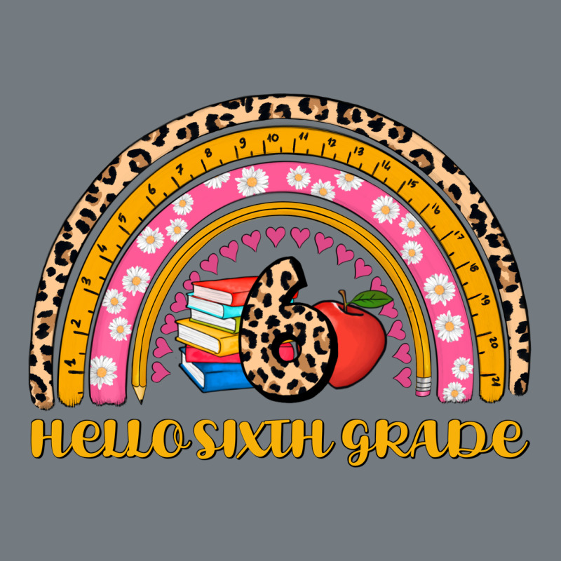 Back To School Rainbow Hello Sixth Grade Heavyweight Sweatshirt by AdoDesignShop | Teevron