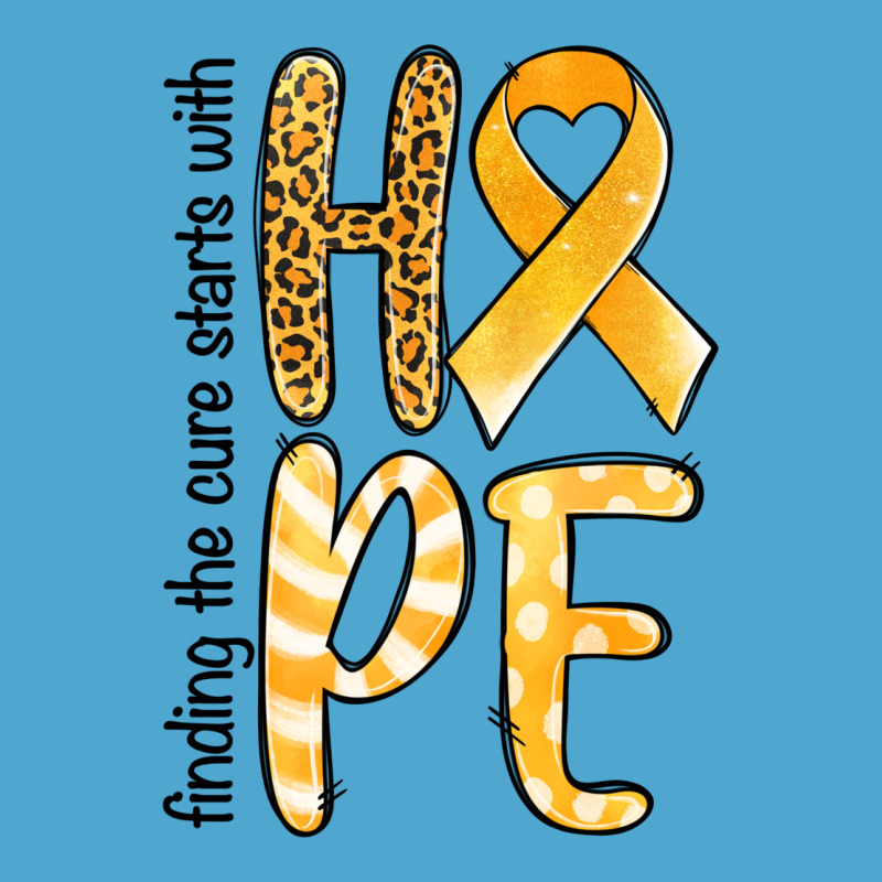Finding The Cure Starts With Hope Childhood Cancer Awareness Premium Hoodie by Jasminsmagicworld | Teevron