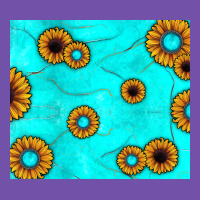 Turquoise Gemstone Sunflower Premium Sweatshirt | Teevron