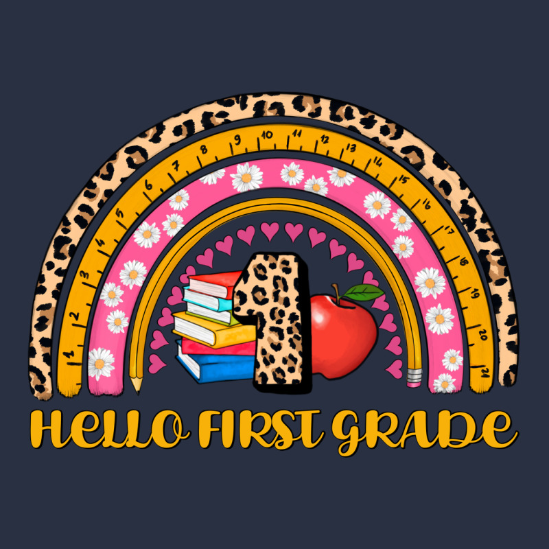 Back To School Rainbow Hello First Grade Heavyweight Sweatshirt by AdoDesignShop | Teevron