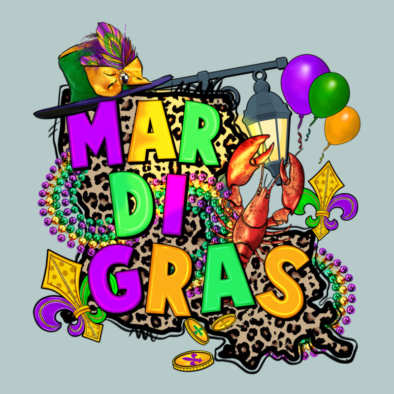 Louisiana Map Mardi Gras Heavy Core Tee by CowGirlArtShop | Teevron