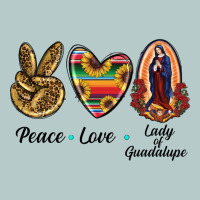 Peace Love Lady Of Guadalupe Heavy Core Tee | Teevron