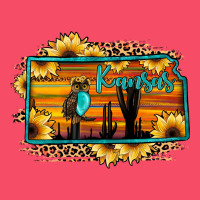 Kansas Owl Sunset Sunflower Map Premium Sweatshirt | Teevron