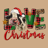 Love Christmas Holstein Heifer Vintage Hoodie | Teevron