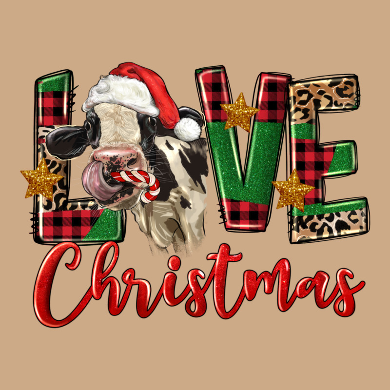 Love Christmas Holstein Heifer Vintage Hoodie by FaDigitalArtStudio | Teevron