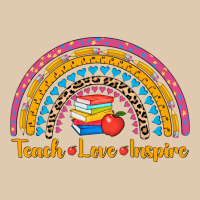 Back To School Rainbow Teach Love Inspire Heavyweight Sweatshirt | Teevron
