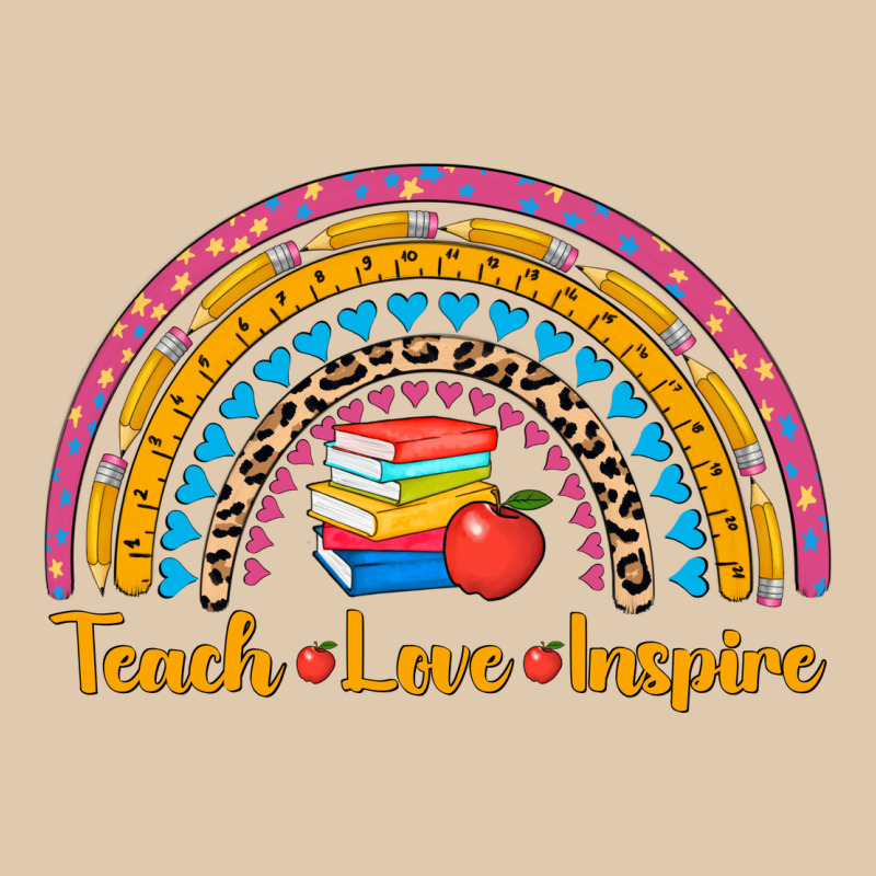 Back To School Rainbow Teach Love Inspire Heavyweight Sweatshirt by AdoDesignShop | Teevron