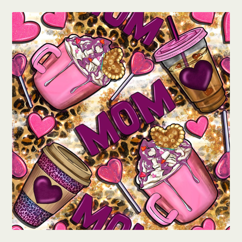 Mom Coffee Cups With Leopard Seamless Pattern Bbs Urban Heavy Tee by BundleAndBundleShop | Teevron