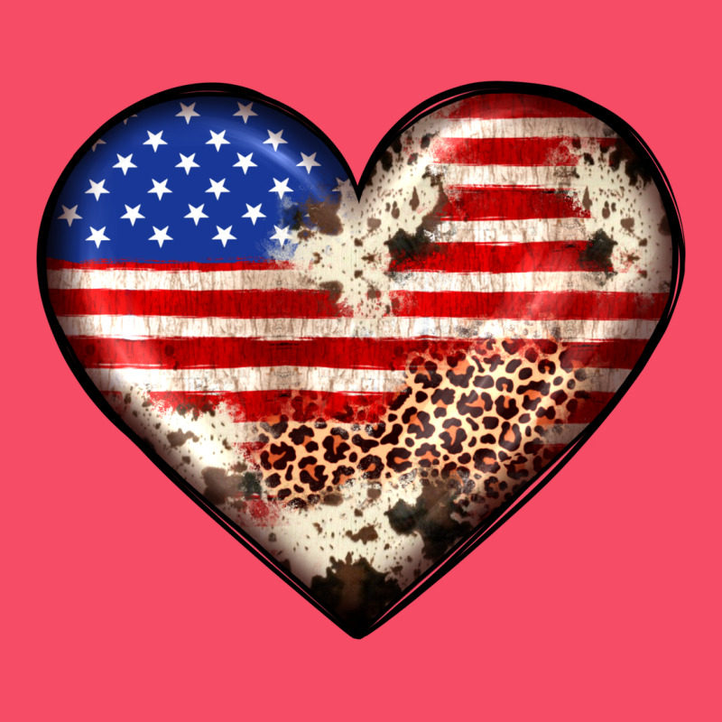 Western Usa Flag Heart Premium Sweatshirt by JahusDesignShop | Teevron