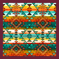 Native American Aztec Seamless Pattern 1 Long Sleeve Tee | Teevron
