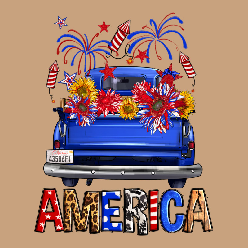 Western Fourth Of July America Truck Vintage Tee by FaDigitalArtStudio | Teevron