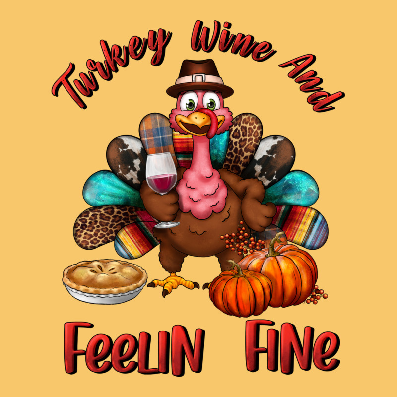 Turkey Wine And Feelin Fine Vintage Hoodie by BundleAndBundleShop | Teevron