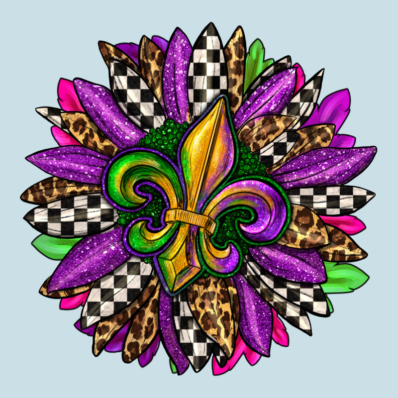 Mardi Gras Sunflower Ladies Tee by OliviaCreatesArt | Teevron