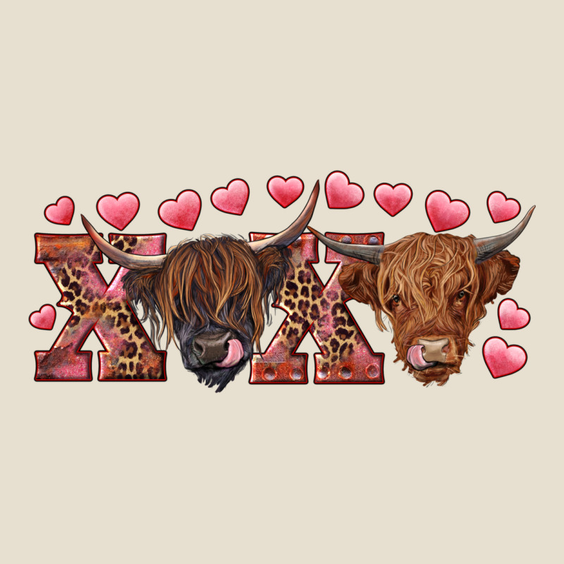 Xoxo Highland Cows Urban Heavy Tee by RanaPortraitStore | Teevron