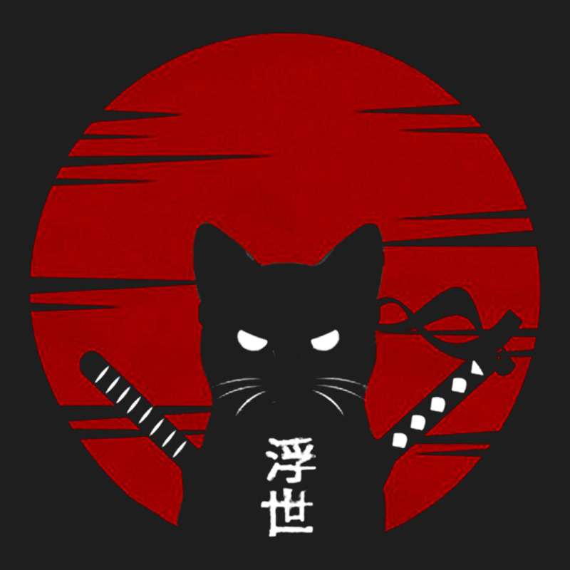 Ninja Cat Japanese Heavyweight Hoodie by DesigneFamous | Teevron