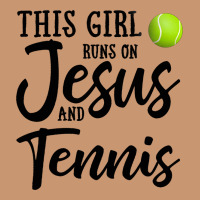 This Girl Runs On Jesus And Tennis Heavyweight Hoodie | Teevron