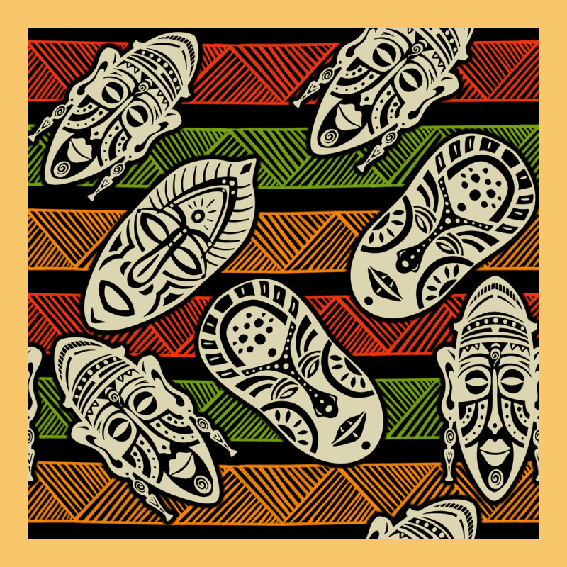 African Mask Seamless Pattern Vintage Hoodie by BundleAndBundleShop | Teevron