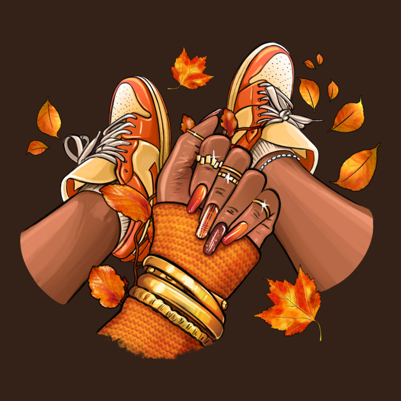 Black Girl Fall Sneakers Heavy Core Tee by RanaPortraitStore | Teevron