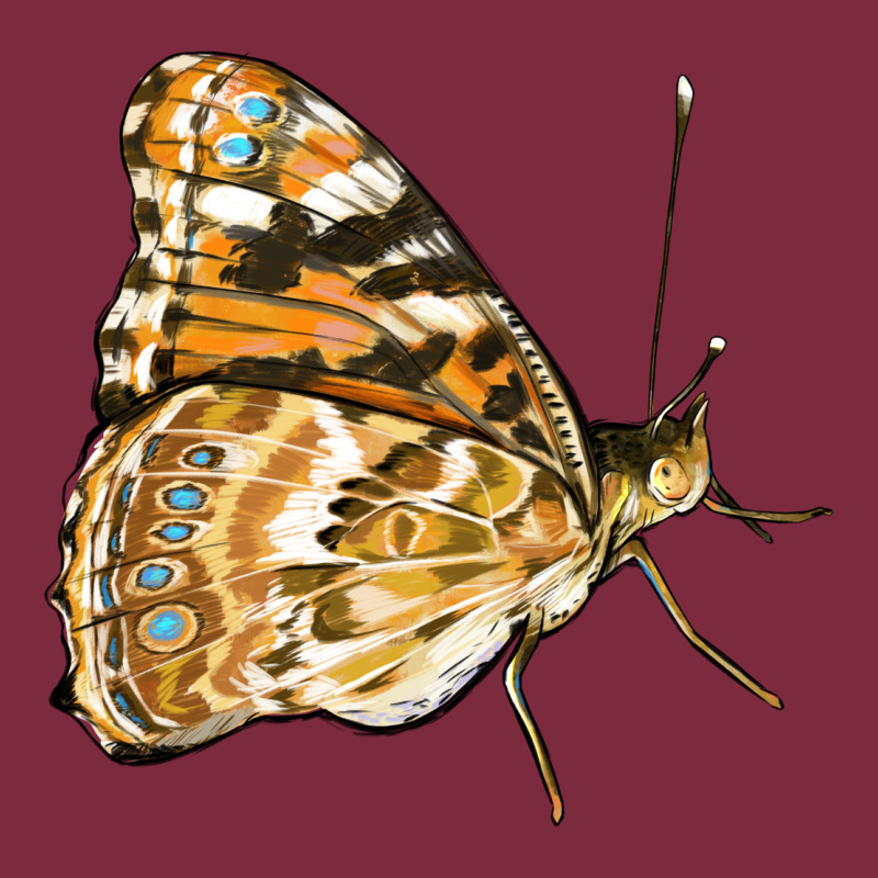 Painted Lady Butterfly Premium Hoodie by LillyAllenDesigns | Teevron