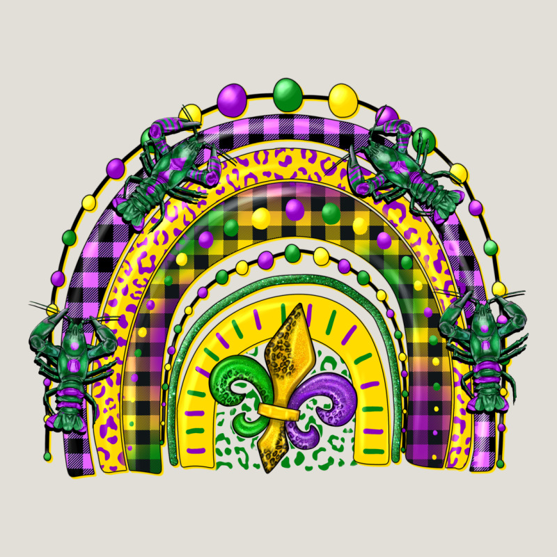 Mardi Gras Rainbow And Fleur De Lis Heavy Core Tee by CowGirlArtShop | Teevron