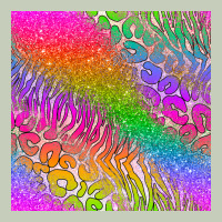 Neon Glitter Leopard Seamless Pattern Long Sleeve Tee | Teevron
