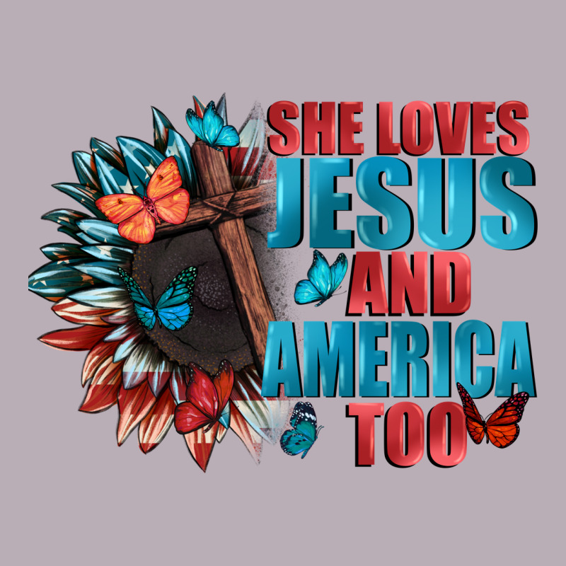 She Love Jesus And America Too Vintage Tee by FaDigitalArtStudio | Teevron