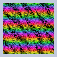 Neon Rainbow Leopard Zebra Seamless Pattern Long Sleeve Tee | Teevron